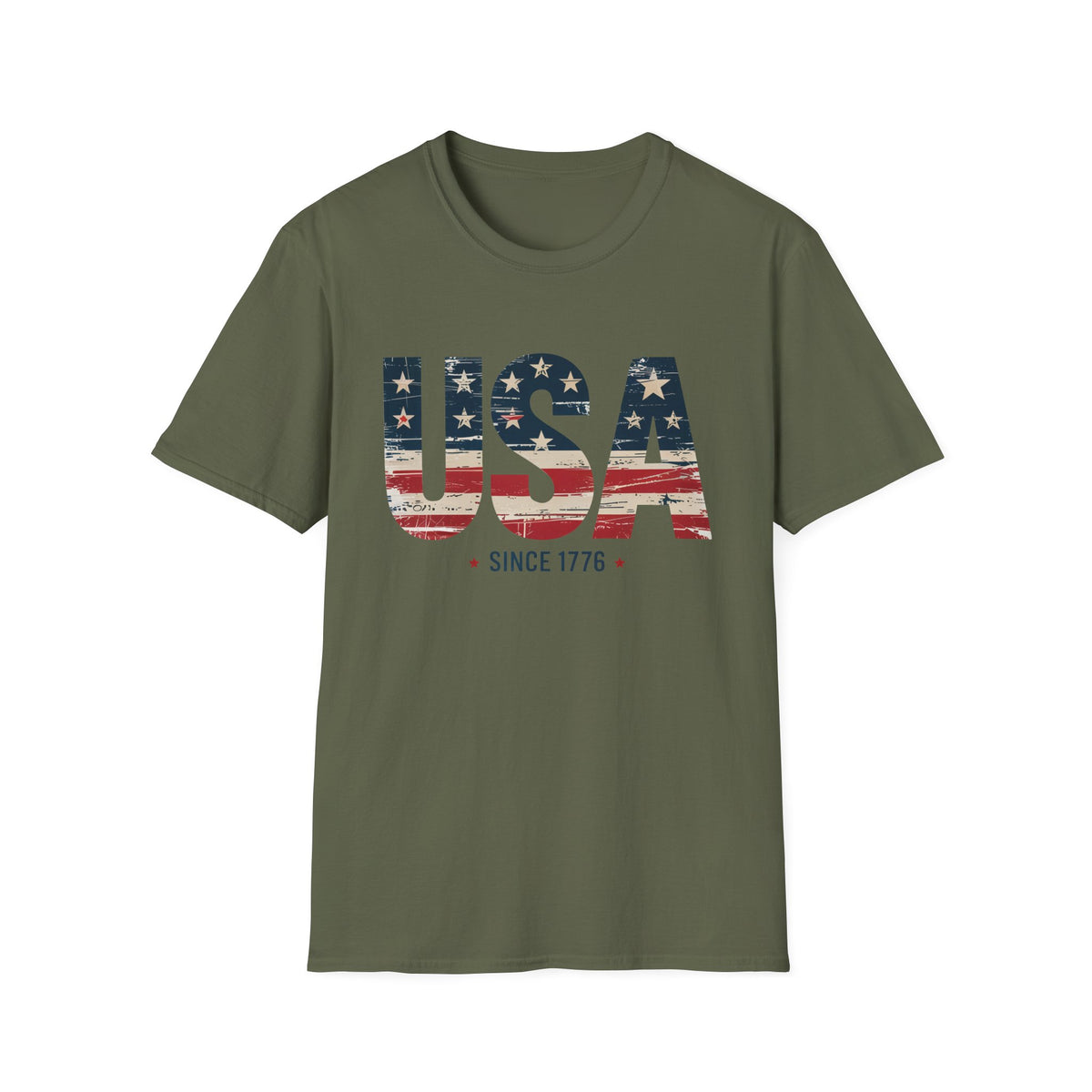 Vintage USA Flag T-Shirt — Since 1776