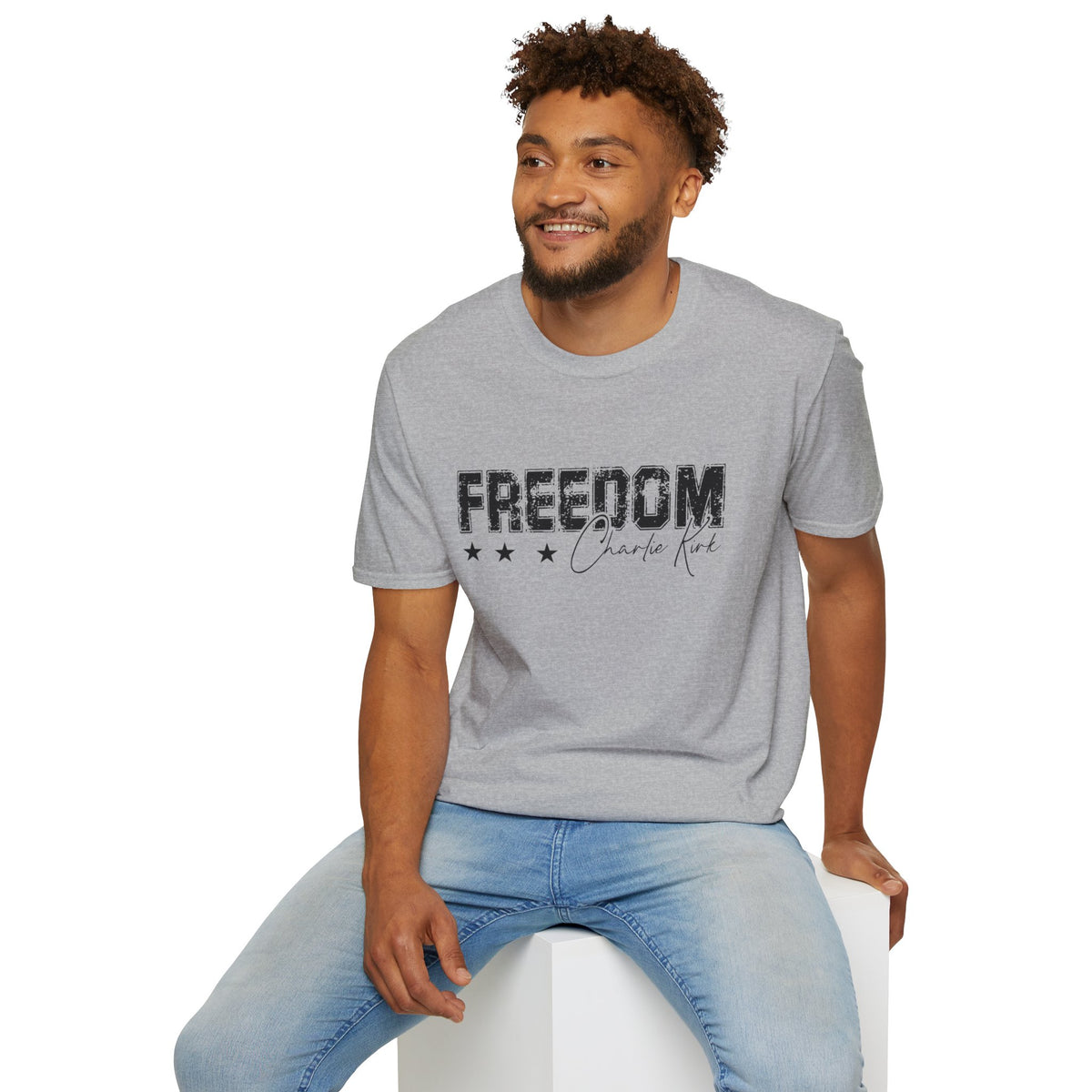 Freedom — Charlie Kirk Signature Memorial Tee