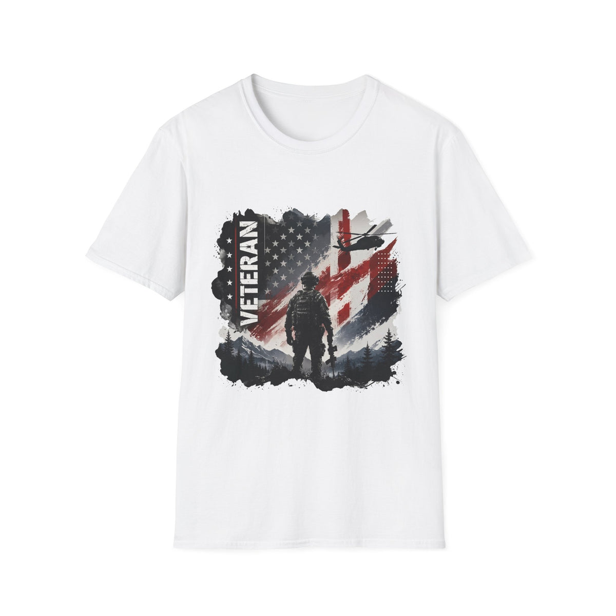 American Veteran Military Graphic T-Shirt