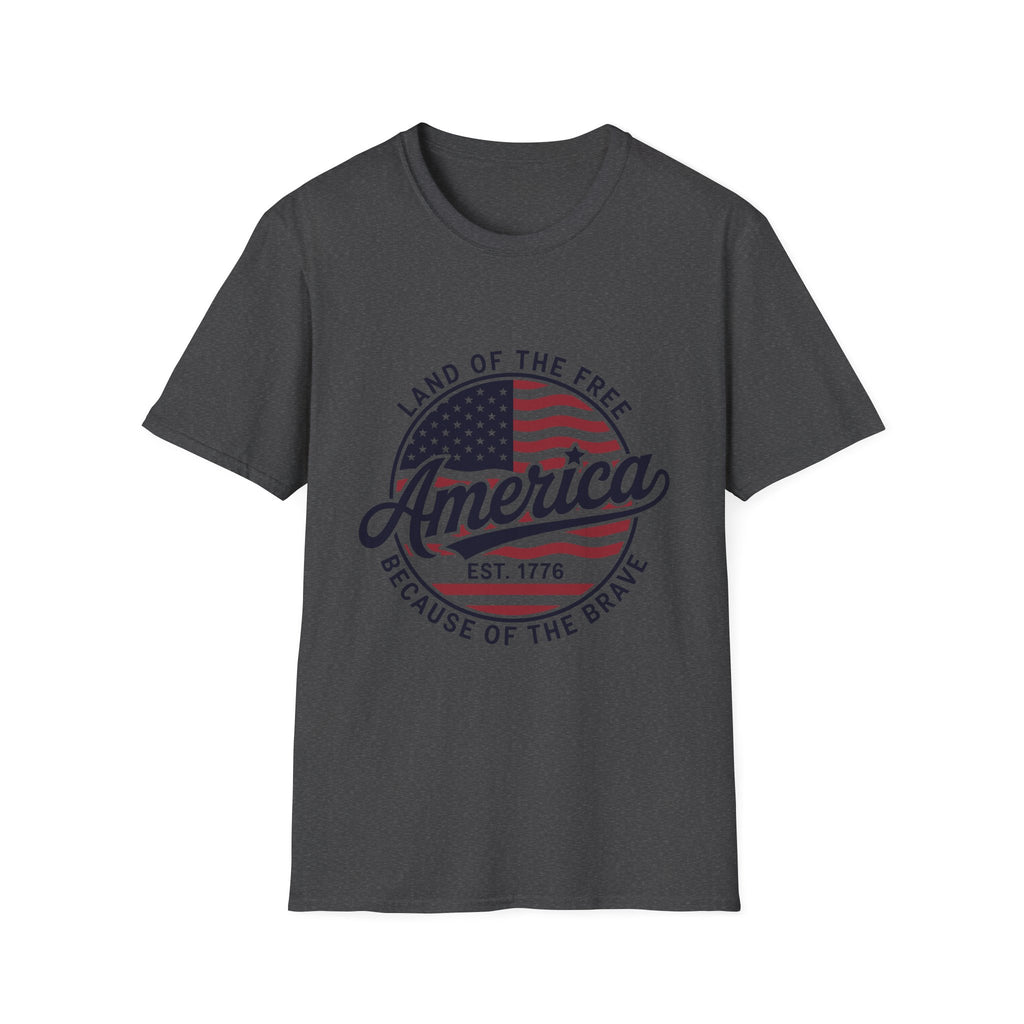 "Land of the Free, Because of the Brave" Patriotic Tee