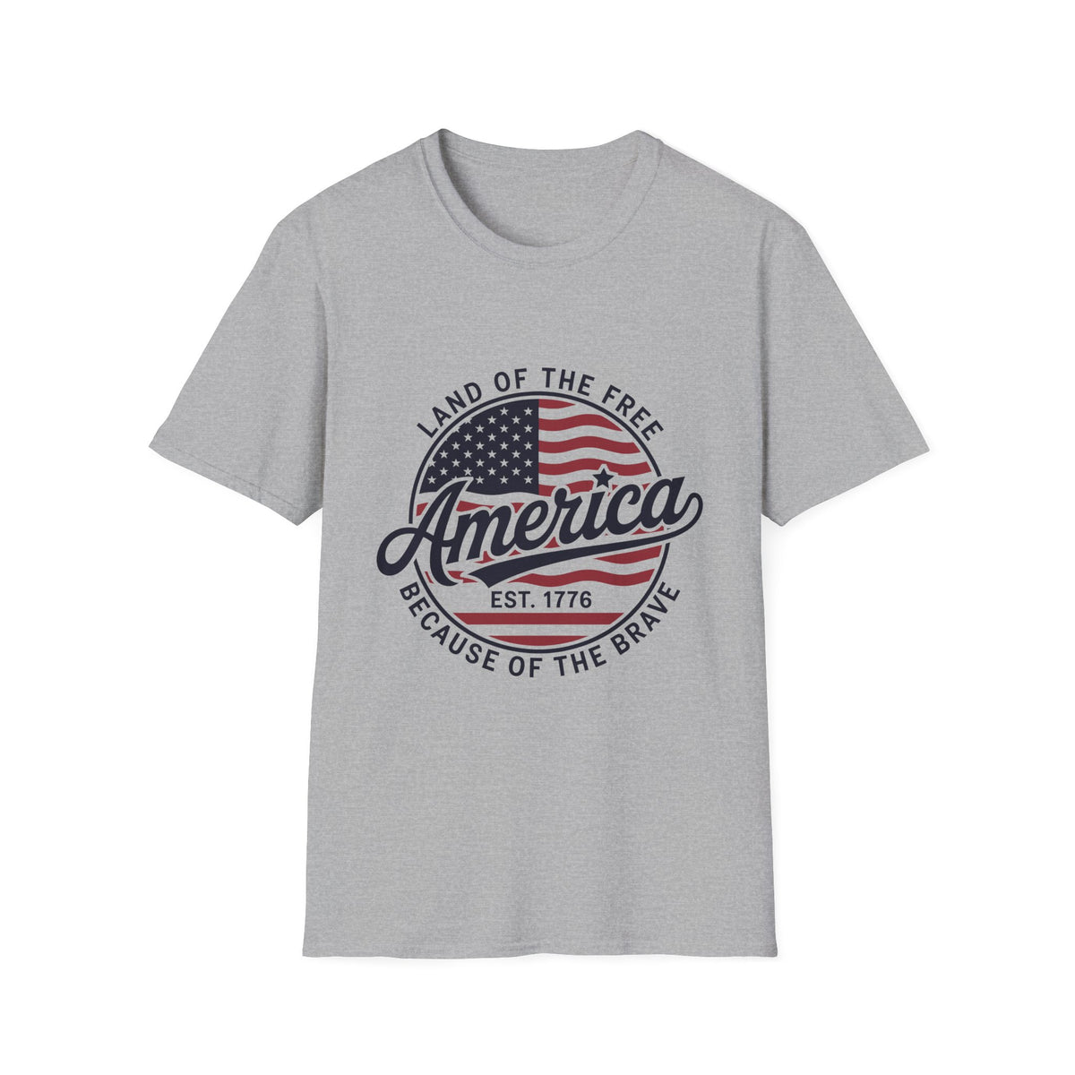 "Land of the Free, Because of the Brave" Patriotic Tee