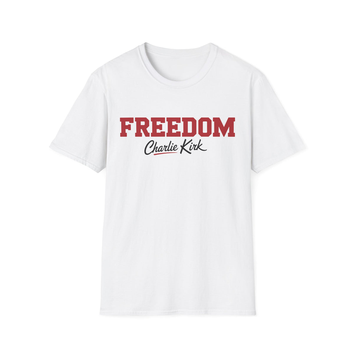 Charlie Kirk Freedom T-Shirt — Varsity Signature Tee