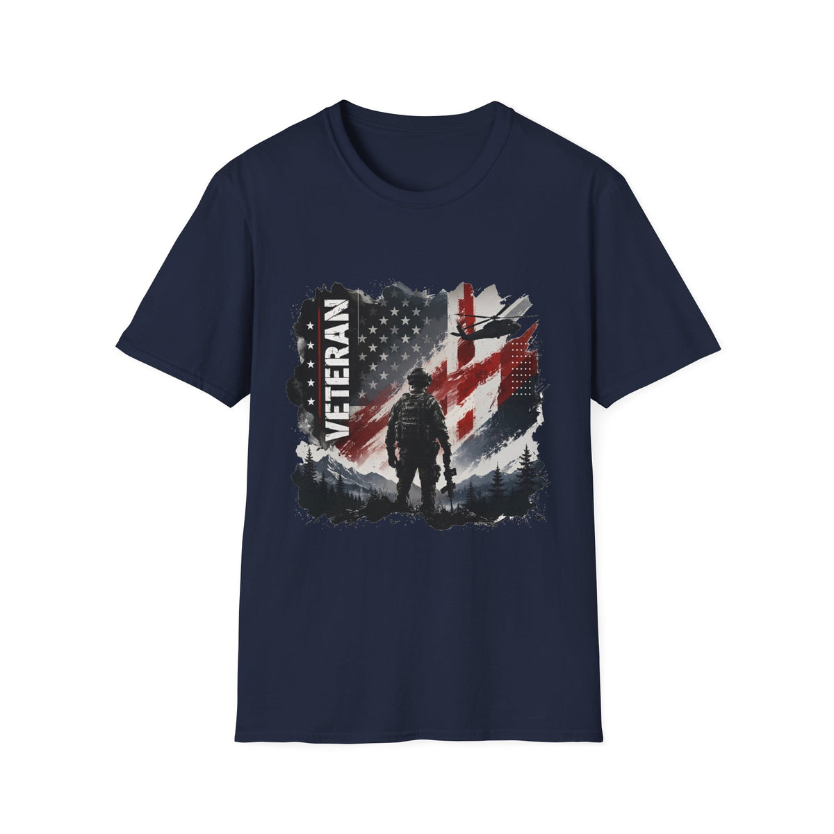 American Veteran Military Graphic T-Shirt