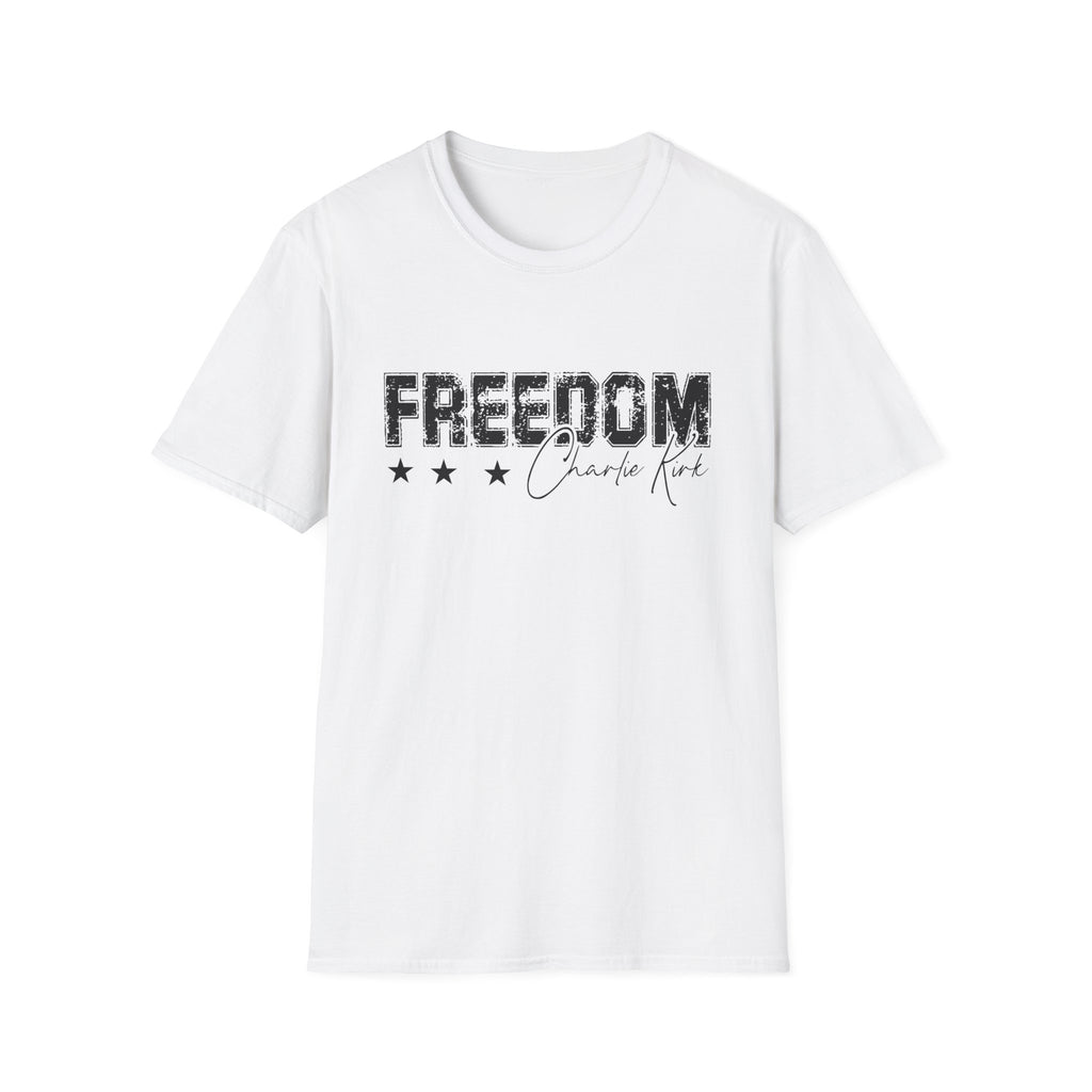 Freedom — Charlie Kirk Signature Memorial Tee