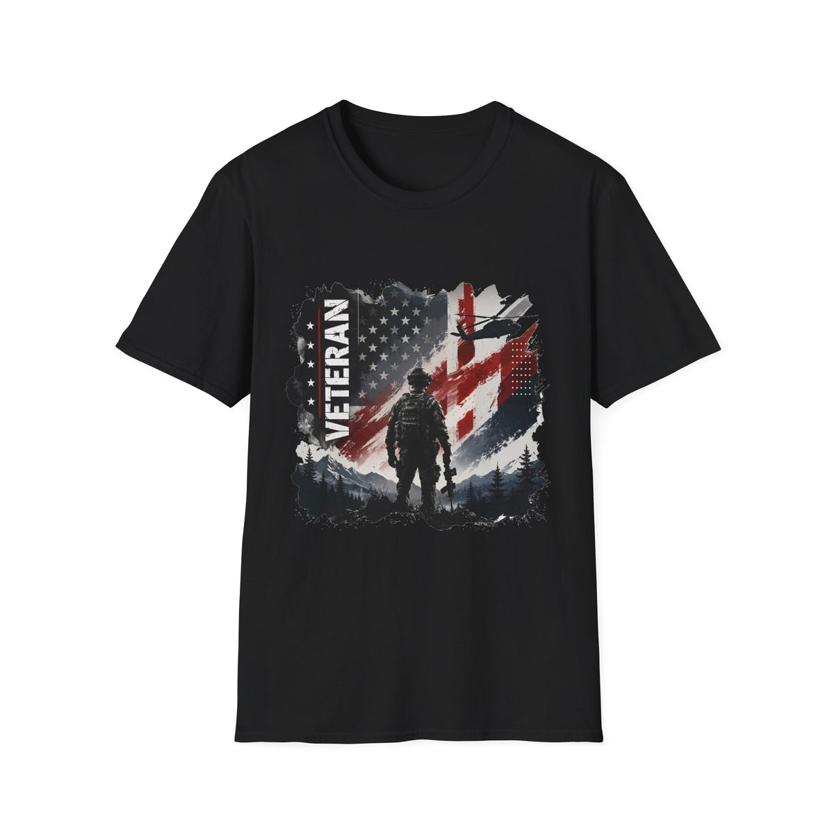 American Veteran Military Graphic T-Shirt
