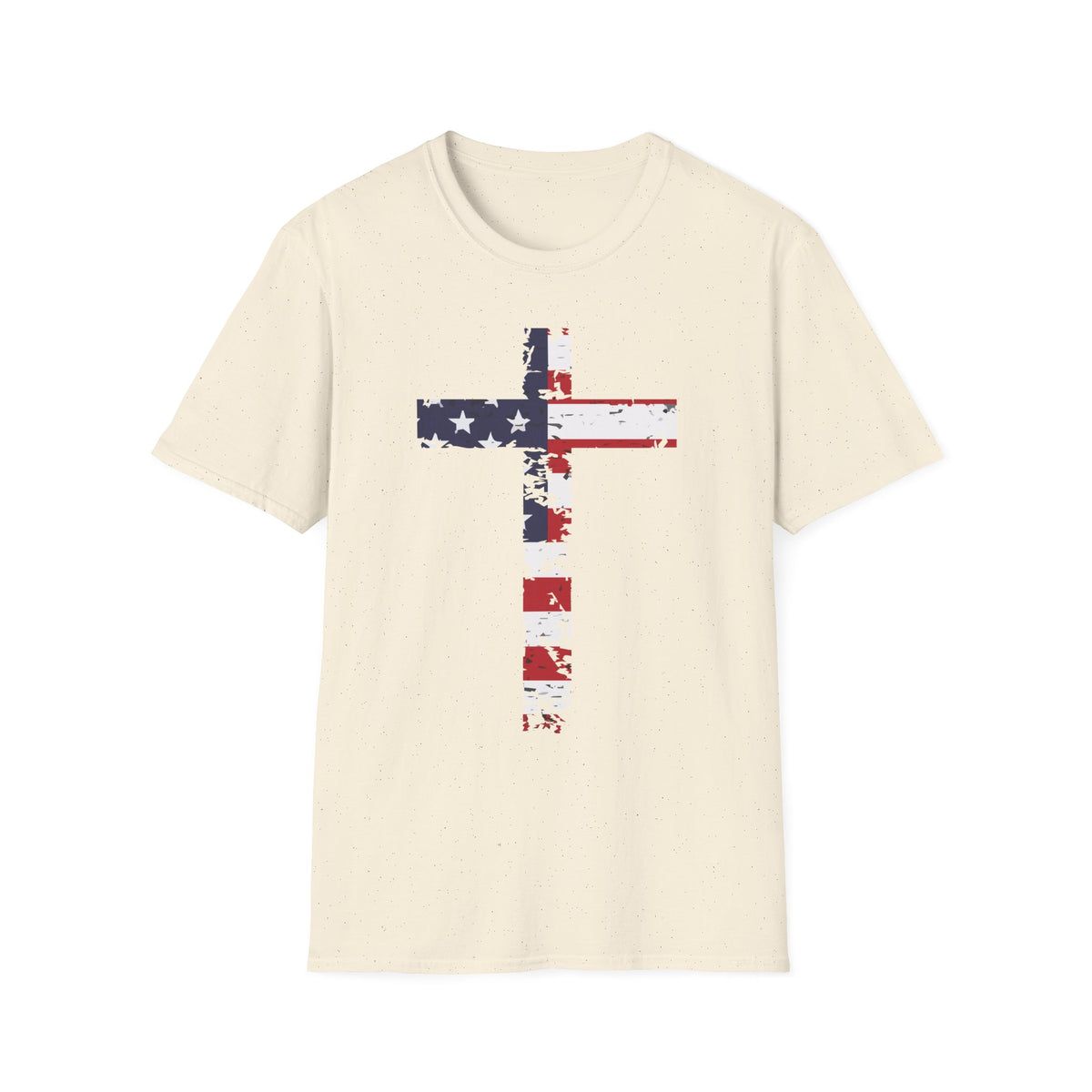 Faith & Freedom — American Flag Cross T-Shirt