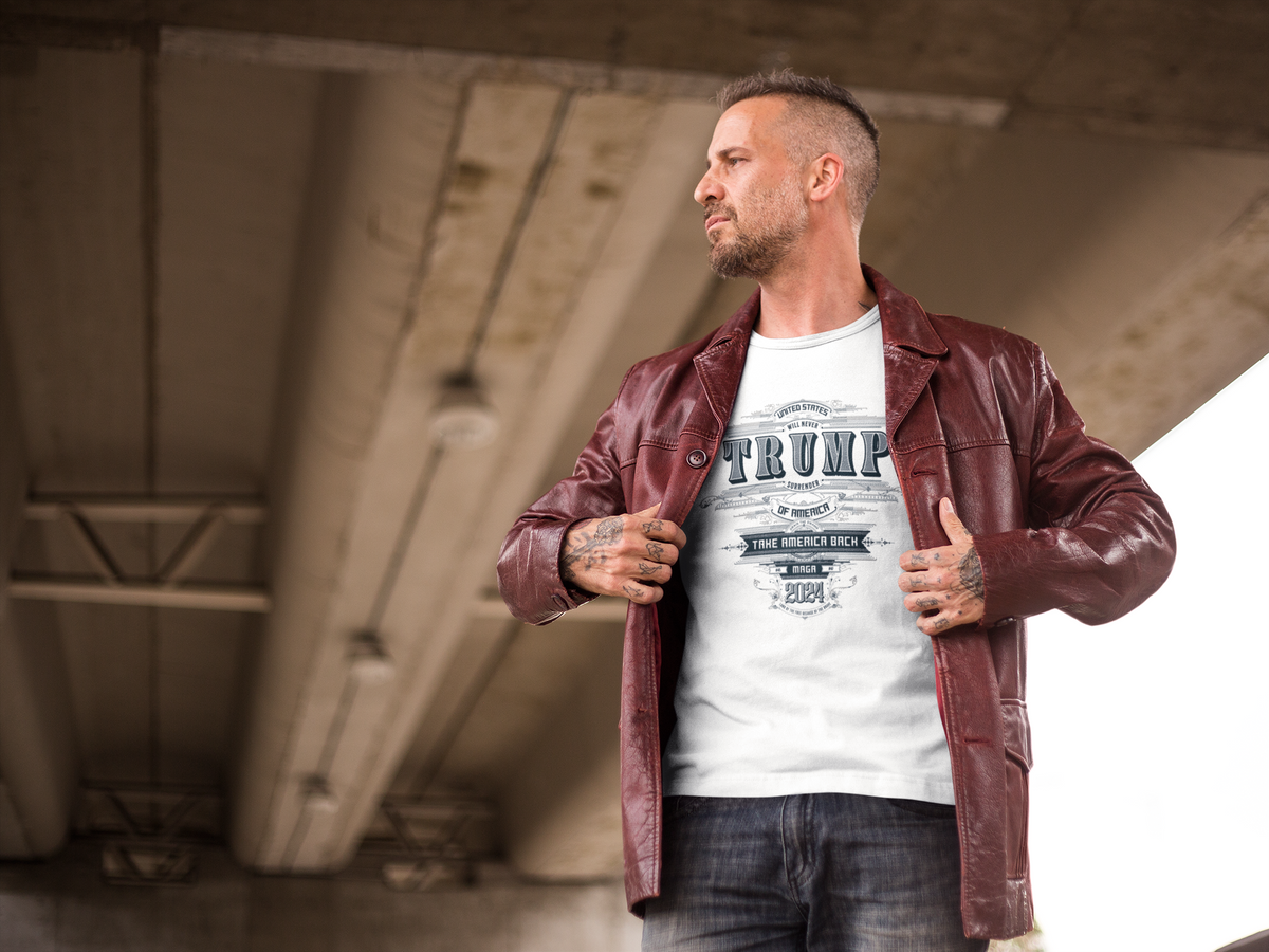 Trump 2024 — Never Surrender Vintage MAGA Tee