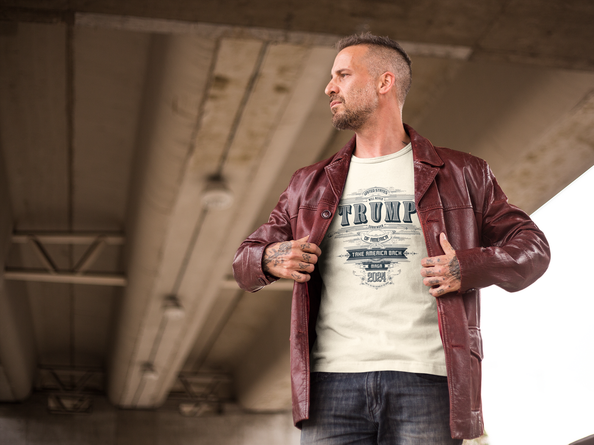 Trump 2024 — Never Surrender Vintage MAGA Tee