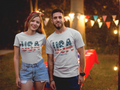 Vintage USA Flag T-Shirt — Since 1776