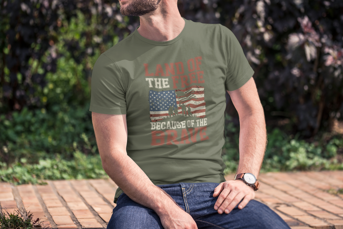 Land of the Free Because of the Brave T-Shirt