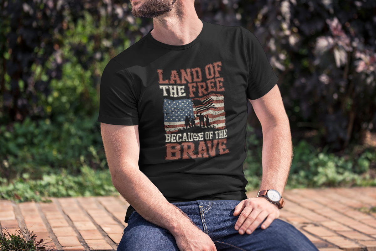 Land of the Free Because of the Brave T-Shirt