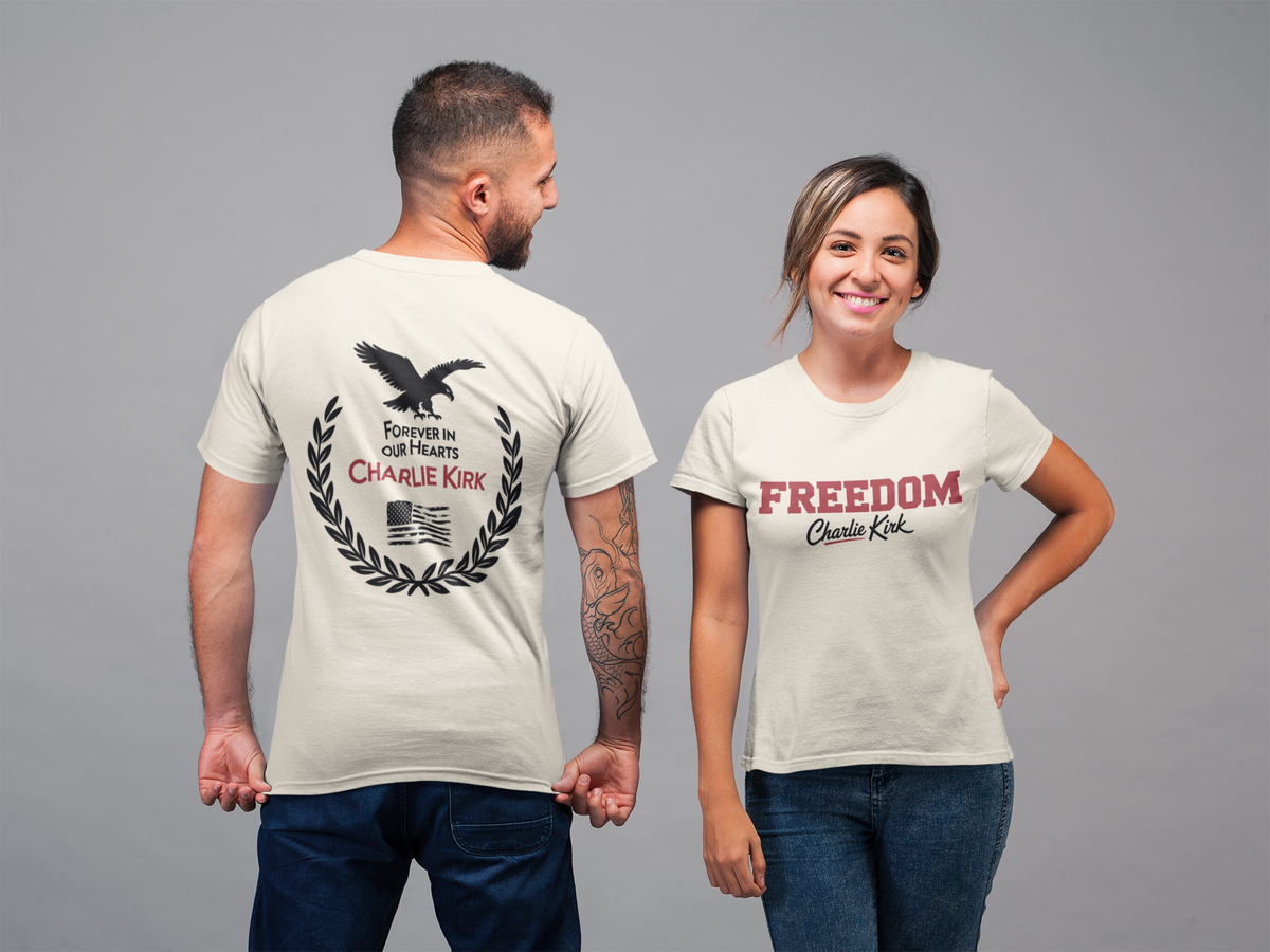 Charlie Kirk Freedom T-Shirt — Varsity Signature Tee