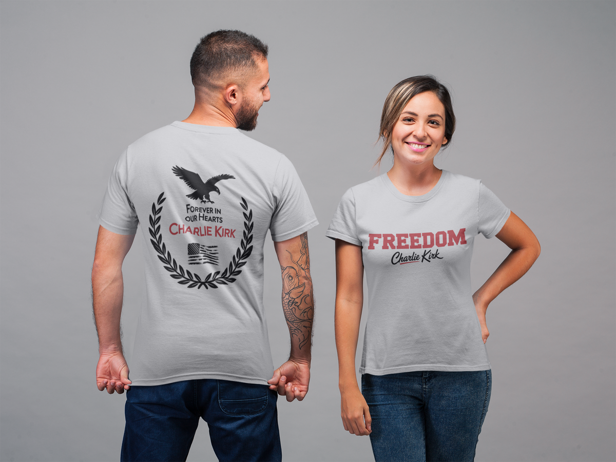 Charlie Kirk Freedom T-Shirt — Varsity Signature Tee