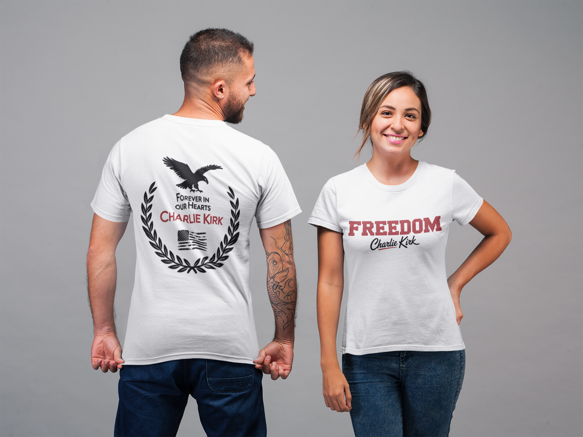 Charlie Kirk Freedom T-Shirt — Varsity Signature Tee