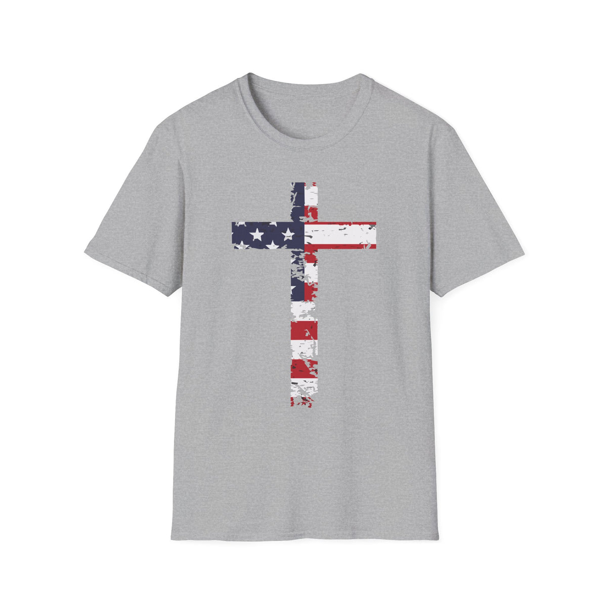 Faith & Freedom — American Flag Cross T-Shirt