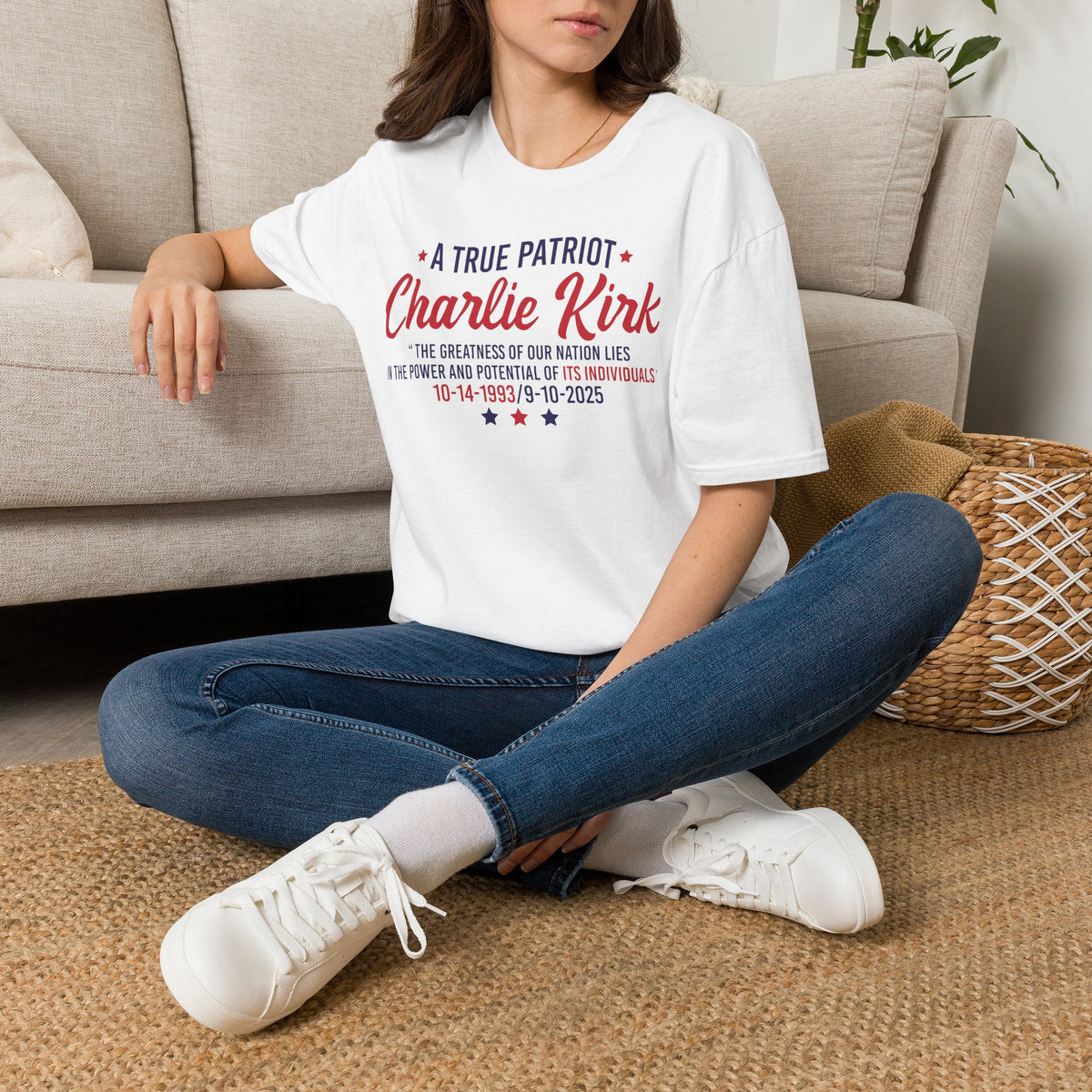 A True Patriot Charlie Kirk Memorial T-Shirt