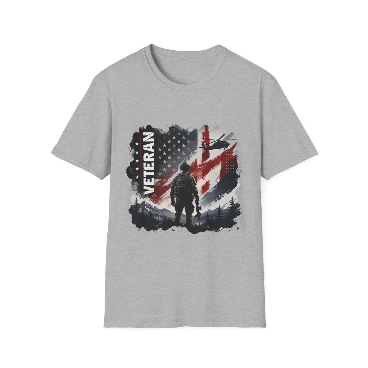 American Veteran Military Graphic T-Shirt