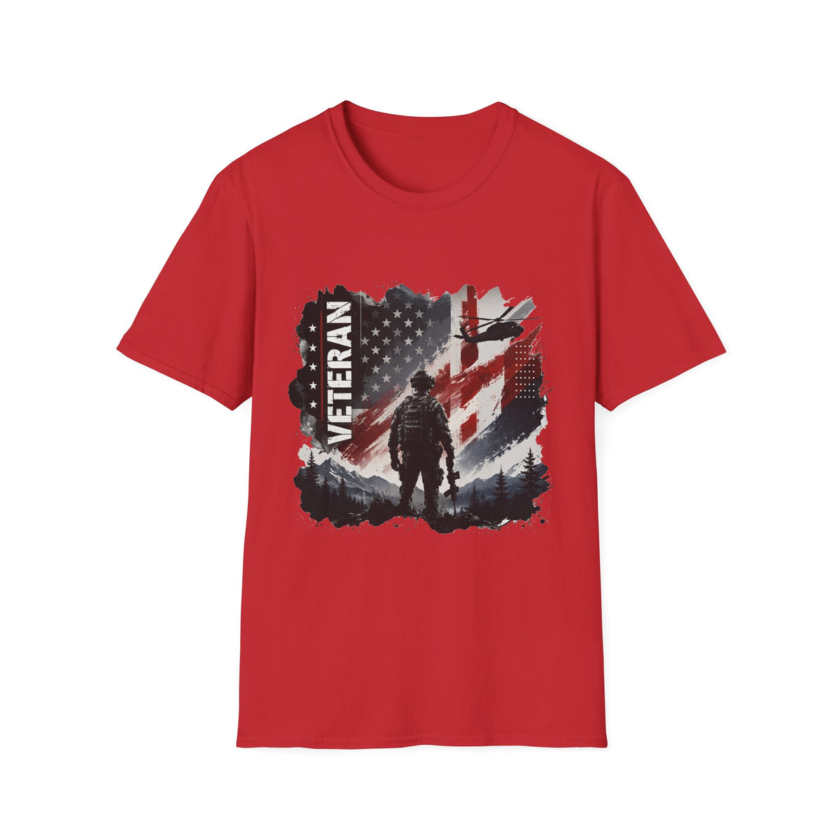 American Veteran Military Graphic T-Shirt