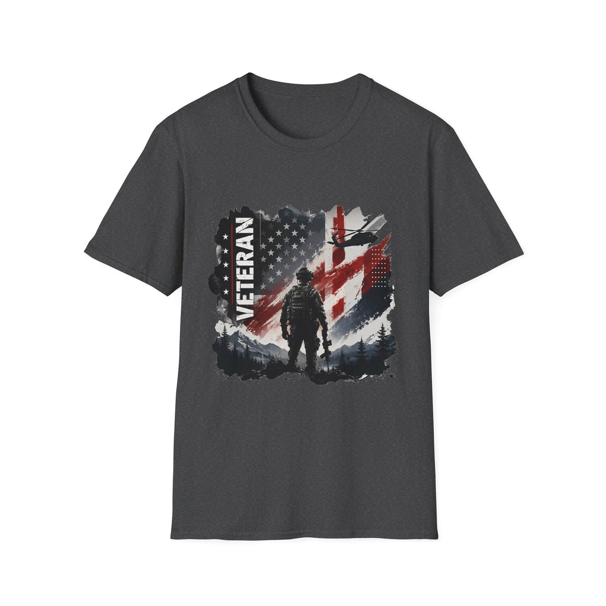 American Veteran Military Graphic T-Shirt