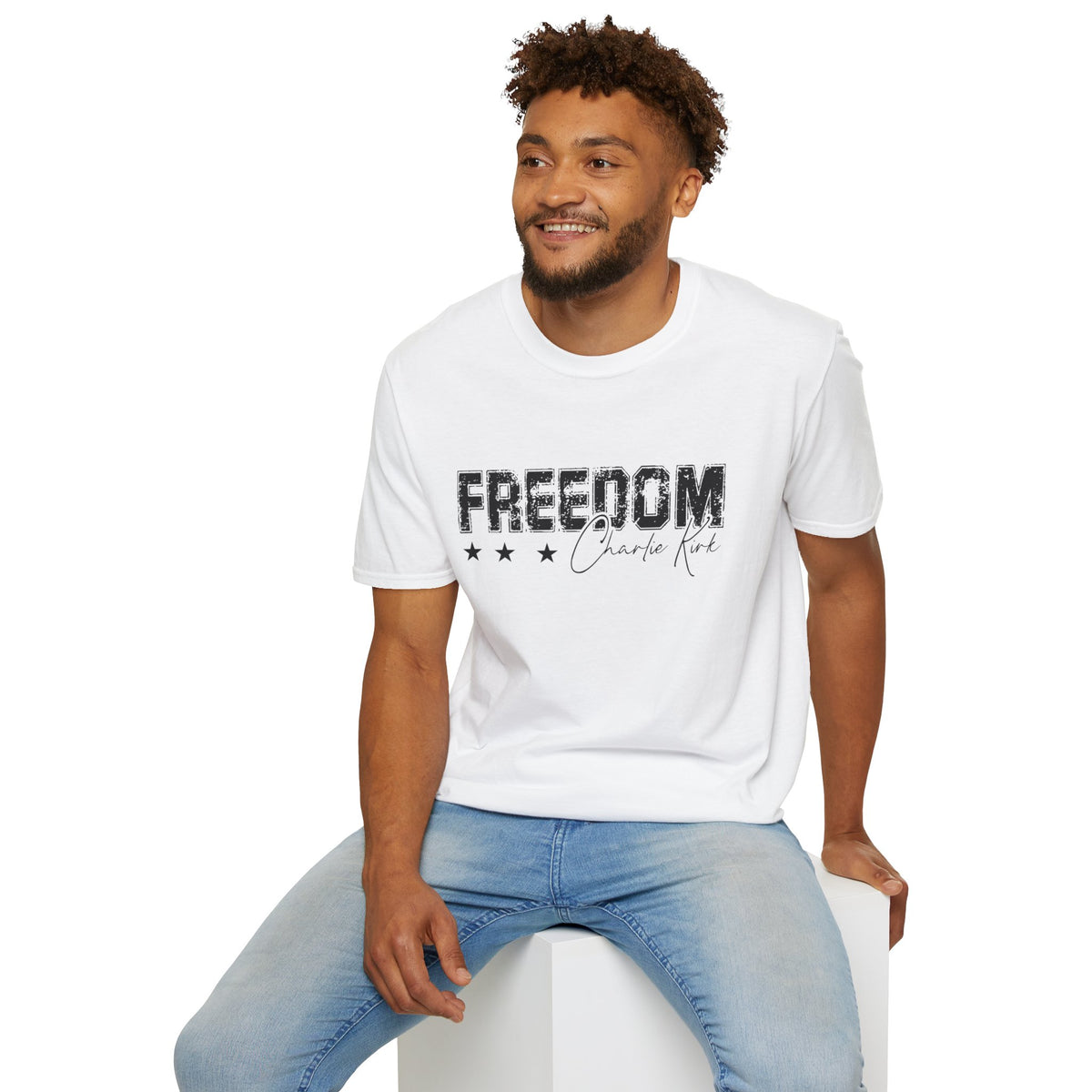 Freedom — Charlie Kirk Signature Memorial Tee