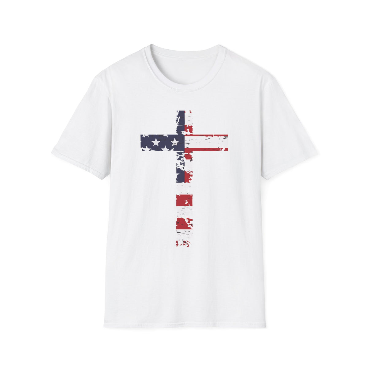 Faith & Freedom — American Flag Cross T-Shirt